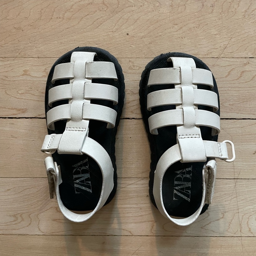 Zara Kids White Sandals